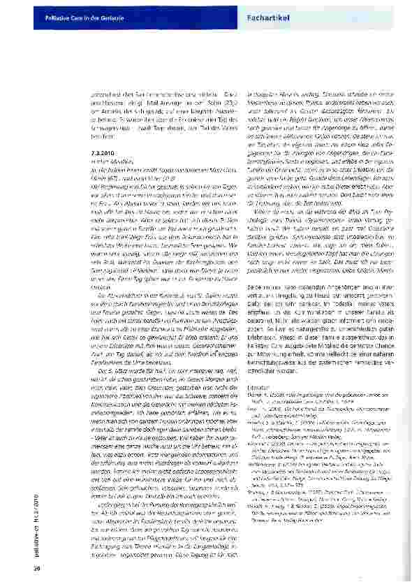 Vorschauseite 4: Palliative Care in der Geriatrie