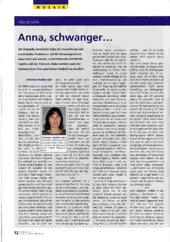 Vorschauseite 1: Anna, schwanger...