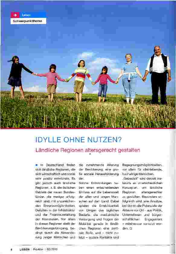 Vorschauseite 1: IDYLLE OHNE NUTZEN?