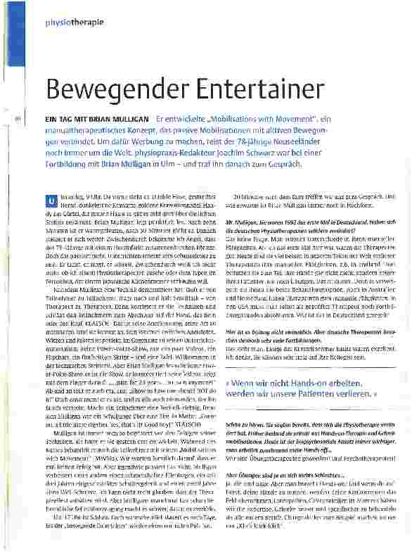 Vorschauseite 1: Bewegender Entertainer