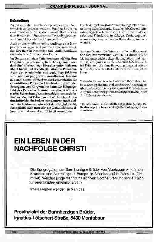 Vorschauseite 4: Postoperative Verwirrung bei alten Patienten