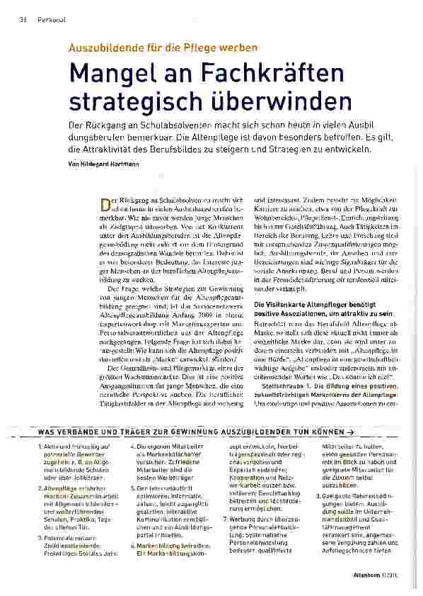 Vorschauseite 1: Mangelan Fachkräften strategisch überwinden