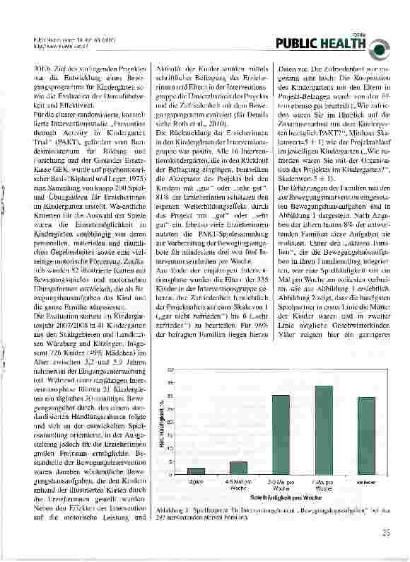 Vorschauseite 2: Prävention durch Bewegung und Sport im Kindergarten
