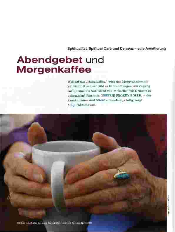 Vorschauseite 1: Abendgebet und Morgenkaffee