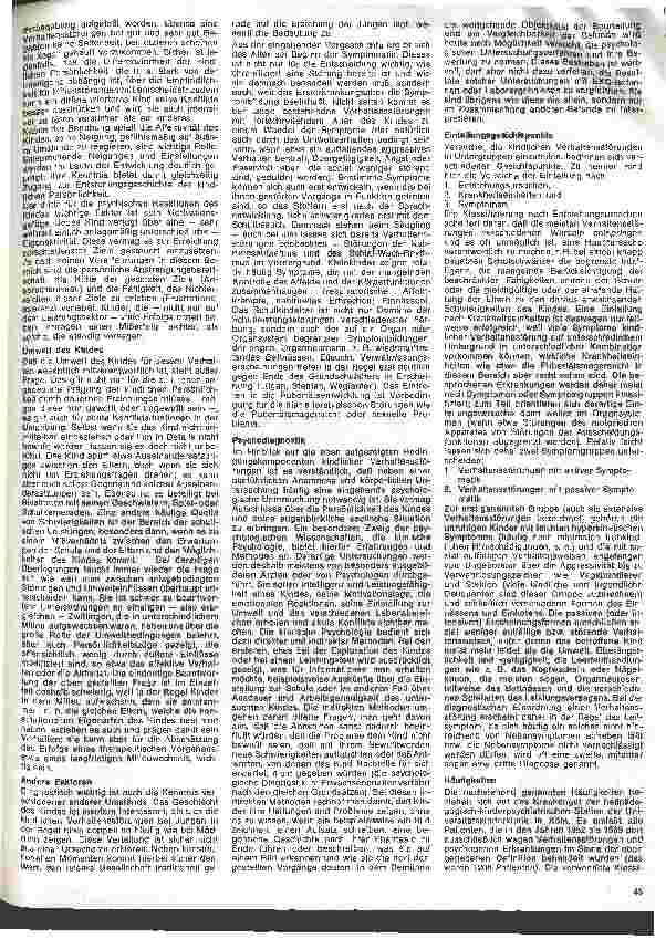 Vorschauseite 2: Kinderheilkunde 17. Folge: Verhaltensstörungen im Kindesalter