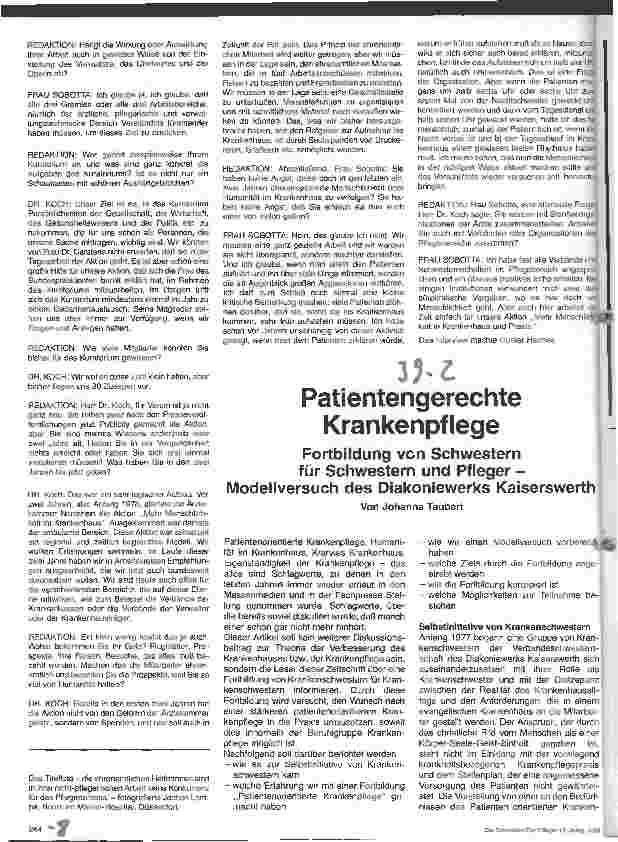 Vorschauseite 4: Was verstehen Sie unter Humanität im Krankenhaus