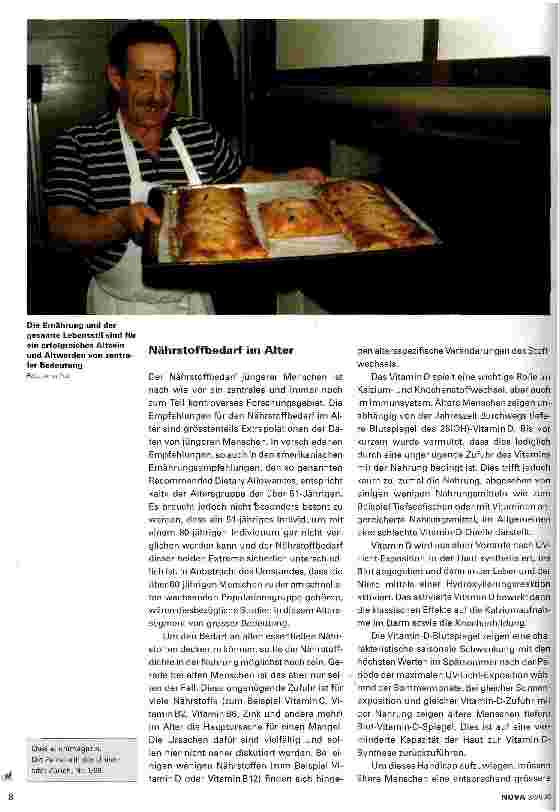 Vorschauseite 3: Ernährung im und fürs Alter