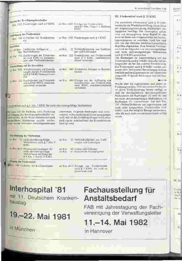 Vorschauseite 2: Behandlung der Fördermittel nach den Paragraphen 9,10 und 12 KHG aufgrund der Krankenhaus-Buchführungsverordnung