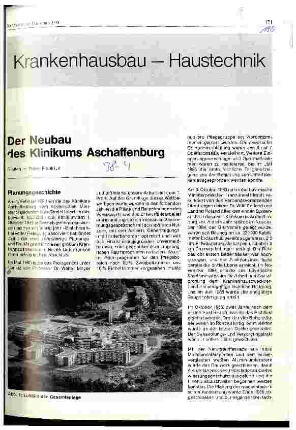 Vorschauseite 1: Der Neubau des Klinikum Aschaffenburg