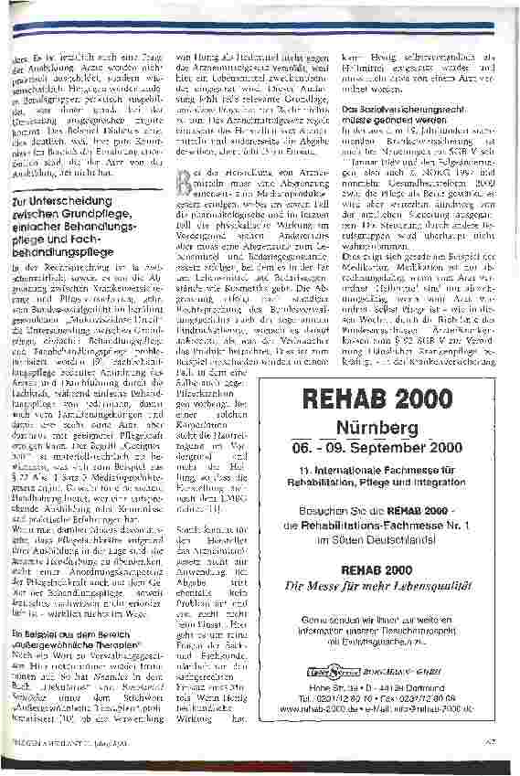 Vorschauseite 3: Ein Rezeptblock für die Pflegefachkraft? Dürfen Pflegefachkräfte Behandlungsund Pflegemaßnahmen verordnen? (1)