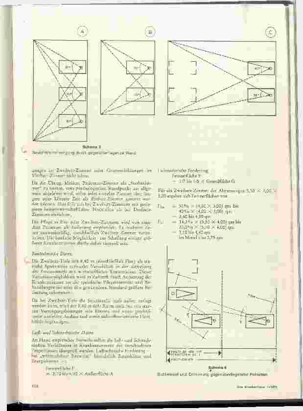Vorschauseite 3: Zweibett-tiefe Krankenzimmer als zeitgerechte Lösung