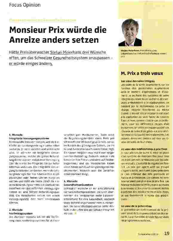 Vorschauseite 1: Monsieur Prix würde die Anreize anders setzen