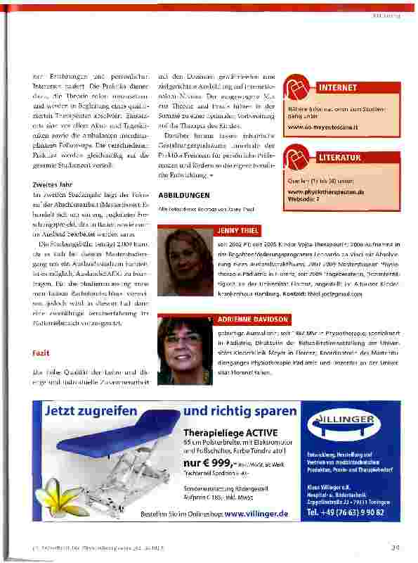 Vorschauseite 3: Master di 1° Livello in FISIOTERAPIA-PEDIATRICA