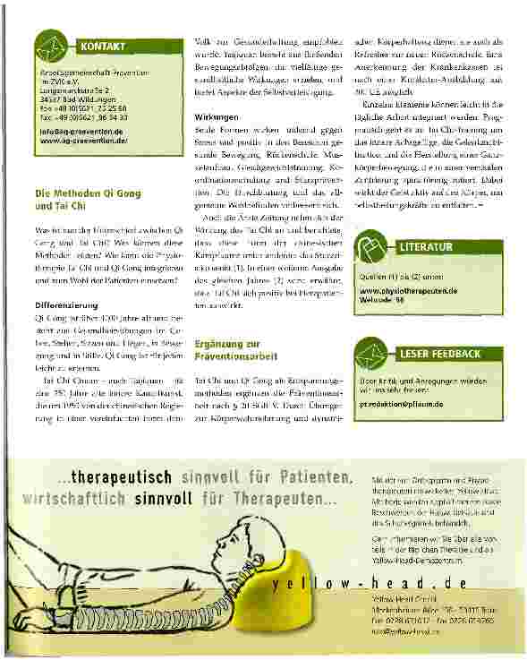 Vorschauseite 2: Präventionsund Gesundheitstrainer