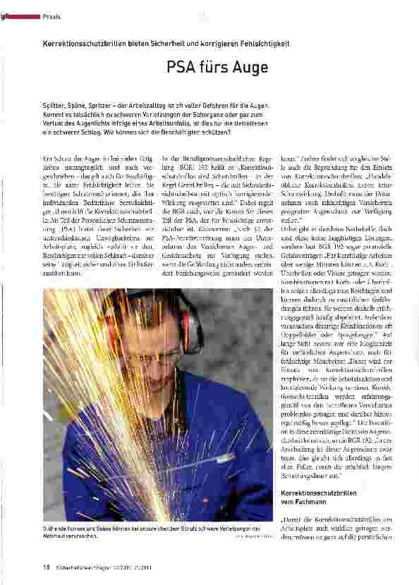 Vorschauseite 1: PSA fürs Auge