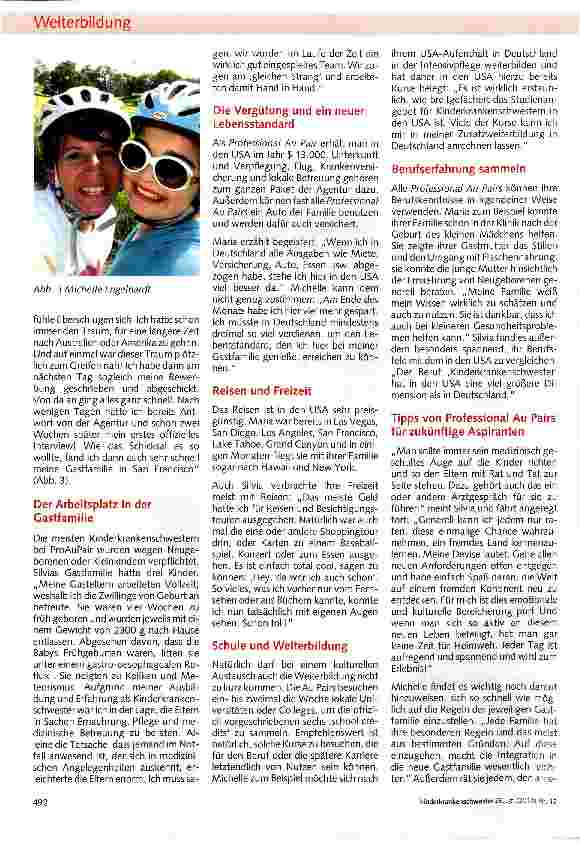Vorschauseite 2: Professionelles „Au Pair-Jahr in den USA-Berufserfahrung und Auslandsaufenthalt in EinemProAuPair, eine kalifornische „Au Pair-Agentur, spezialisiert sich auf die Vermittlung von…