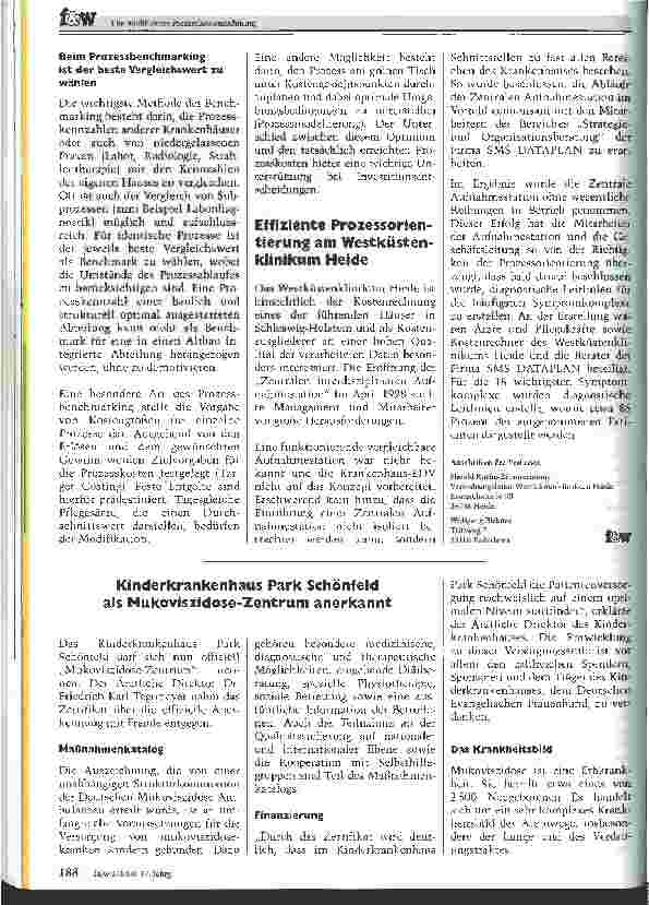 Vorschauseite 4: Die modifizierte Prozesskostenrechnung Basis für Qualität und Wirtschaftlichkeit