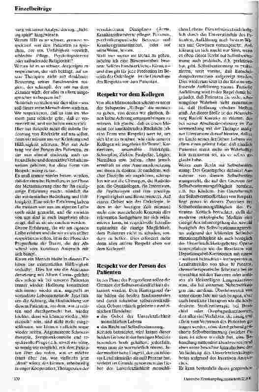Vorschauseite 3: Respekt vor der Person als Basis der Behandlung