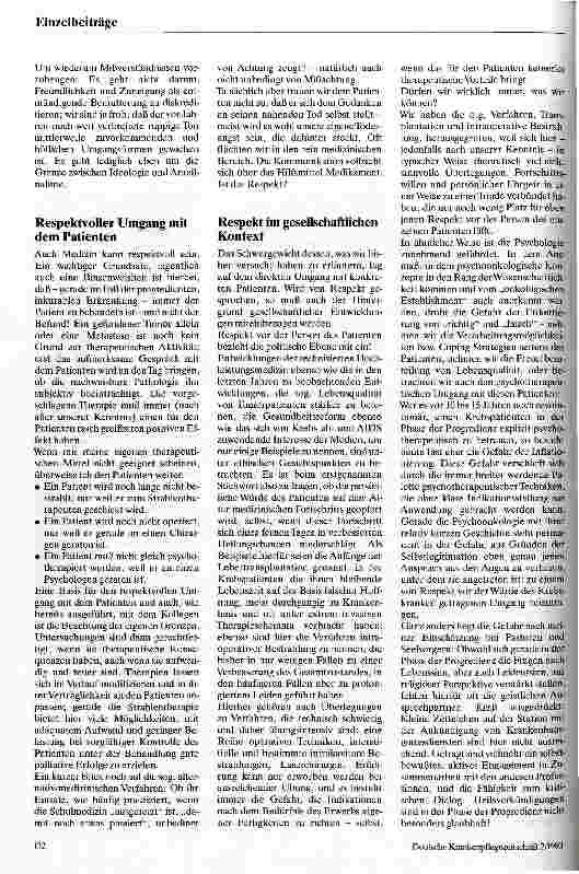 Vorschauseite 5: Respekt vor der Person als Basis der Behandlung