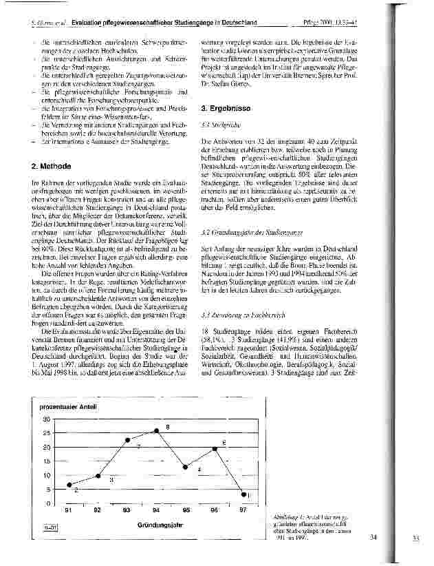 Vorschauseite 2: Evaluation pflegewissenschaftlicher Studiengänge in Deutschland Ein Pilotprojekt zum gegenwärtigen Stand und zukünftigen Entwicklungsperspektiven