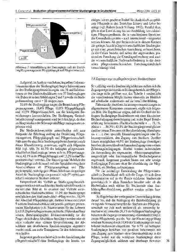 Vorschauseite 4: Evaluation pflegewissenschaftlicher Studiengänge in Deutschland Ein Pilotprojekt zum gegenwärtigen Stand und zukünftigen Entwicklungsperspektiven