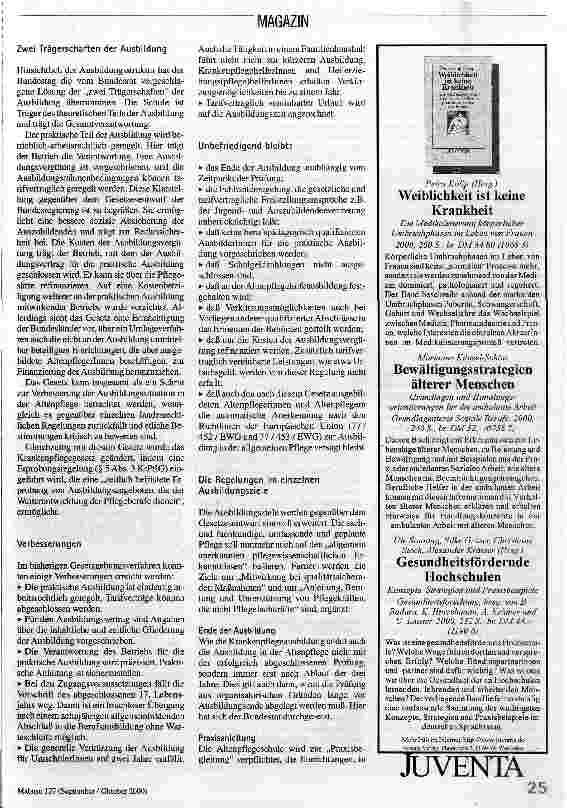 Vorschauseite 2: Altenpflegegesetz im Bundestag beschlossen