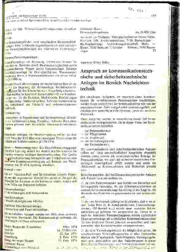 Vorschauseite 1: Ansprüche an kommunikationstechnische und sicherheitstechnische Anlagen im Bereich Nachrichtentechnik