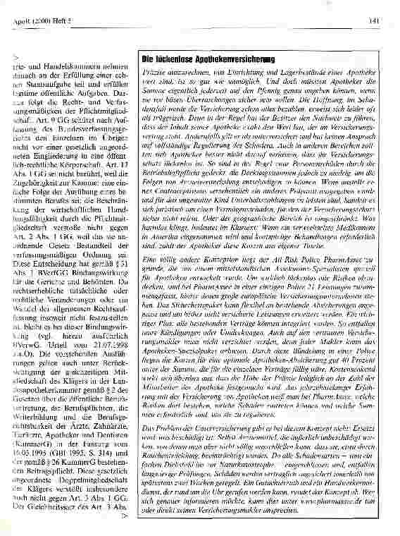 Vorschauseite 3: Mitgliedschaften von Apthekern