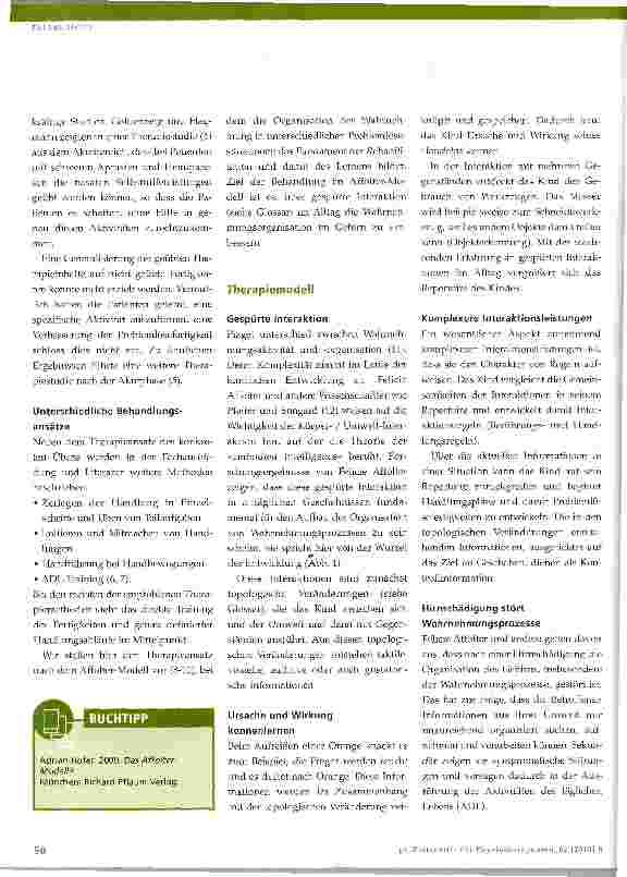 Vorschauseite 2: Anwendung des Affolter-Modells bei Apraxie