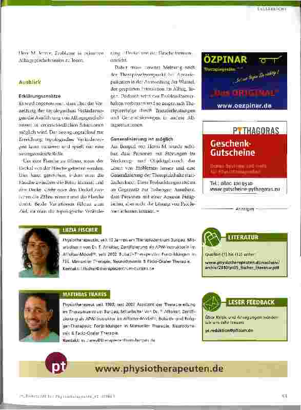 Vorschauseite 5: Anwendung des Affolter-Modells bei Apraxie