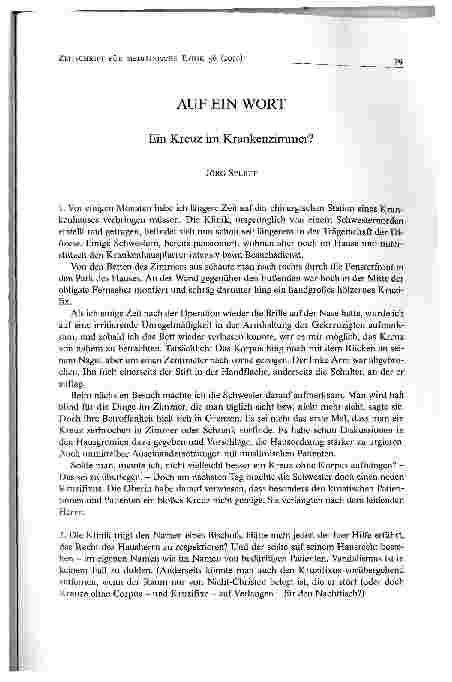 Vorschauseite 1: AUF EIN WORT