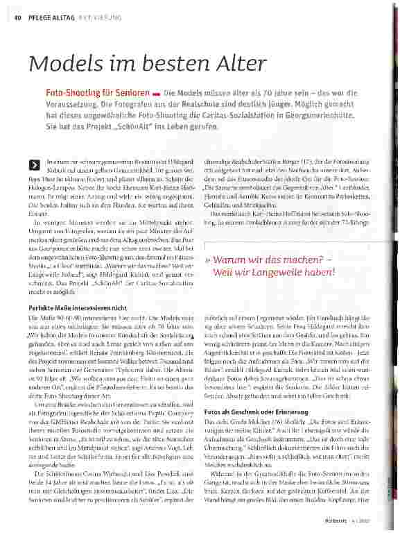 Vorschauseite 1: Models im besten Alter