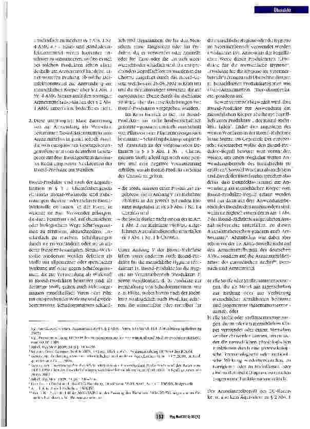 Vorschauseite 2: Desinfektionsmittel zur Anwendung am Menschen - nicht (mehr) zwangsläufig Arzneimittel