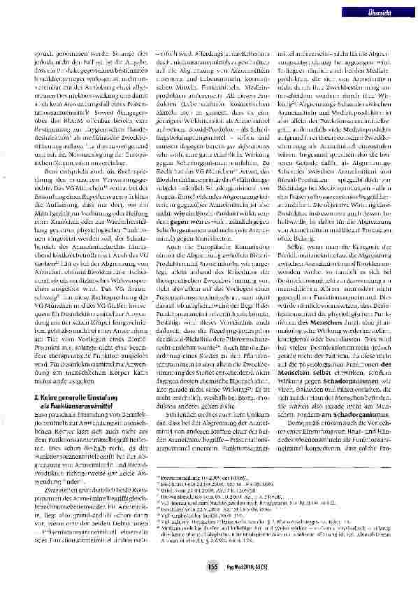 Vorschauseite 4: Desinfektionsmittel zur Anwendung am Menschen - nicht (mehr) zwangsläufig Arzneimittel