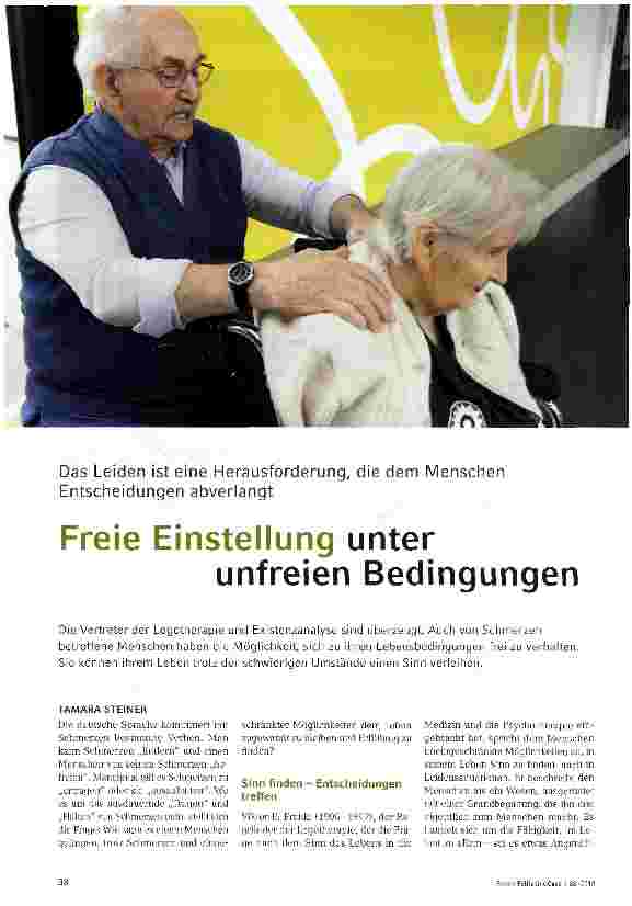 Vorschauseite 1: Freie Einstellung unter unfreien Bedingungen