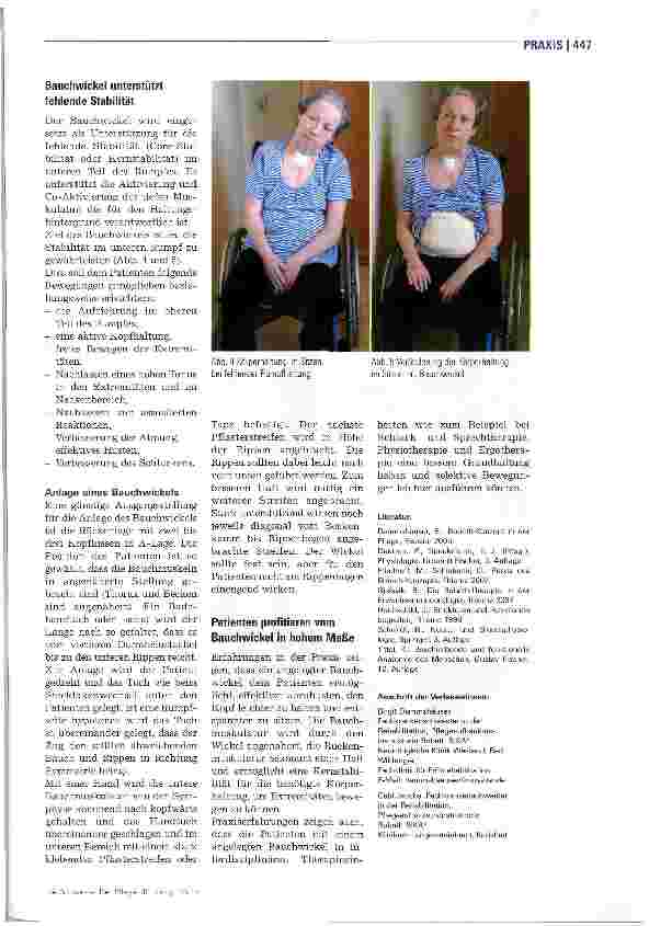 Vorschauseite 4: Bauchwickel fördert patienteneigene Bewegungen