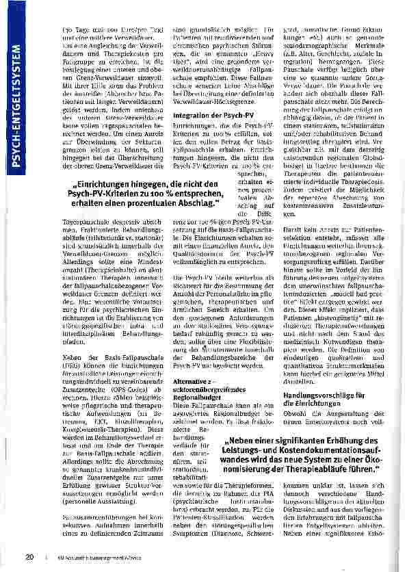 Vorschauseite 3: DRGs sind grundsätzlich möglich