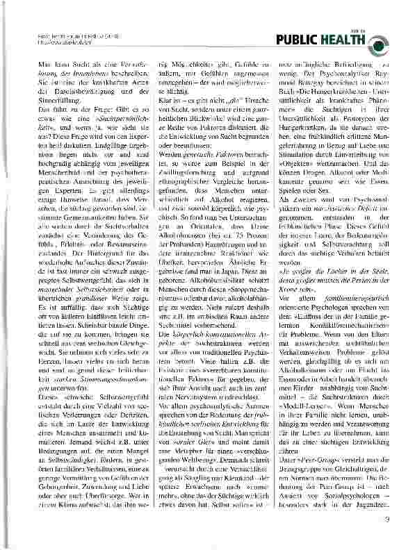 Vorschauseite 2: Tiefenpsychologische Aspekte der Sucht