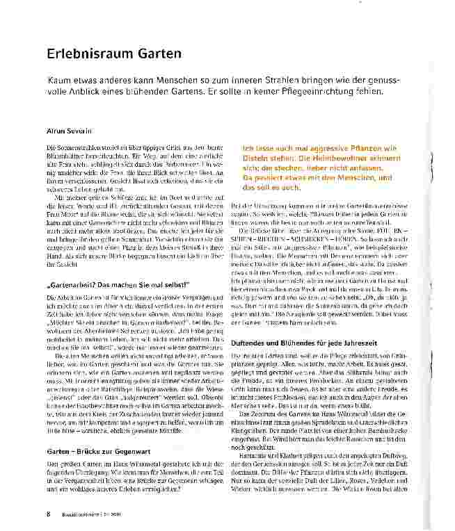 Vorschauseite 1: Erlebnisraum Garten