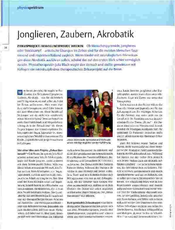 Vorschauseite 1: Jonglieren, Zaubern, Akrobatik