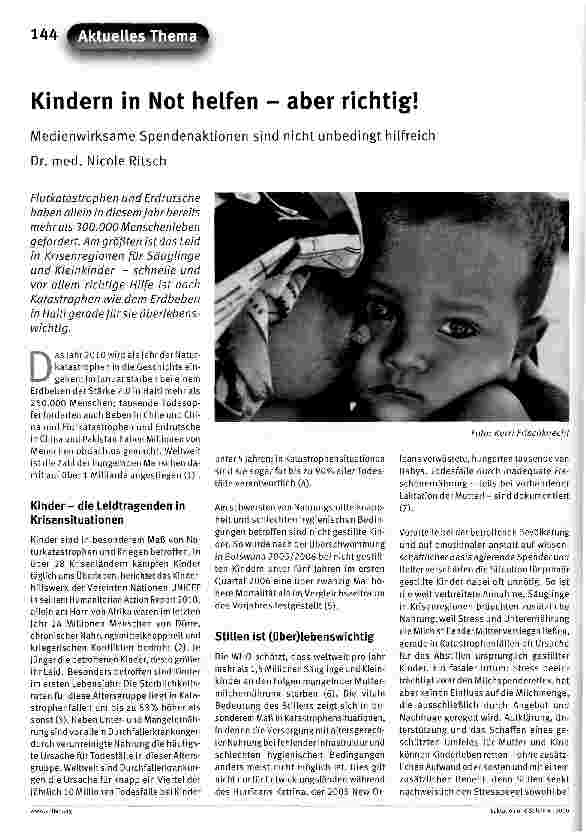 Vorschauseite 1: Kindern in Not helfen - aber richtig!