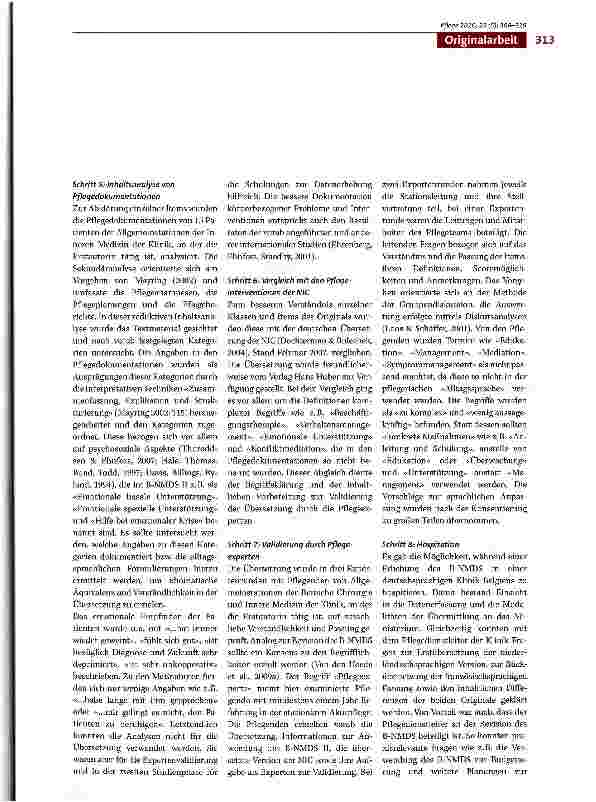 Vorschauseite 5: Die Übertragung des Belgischen Nursing Minimum Data Set II (B-NMDSII) auf bundesdeutsche Krankenhäuser. Ergebnisse der ersten Untersuchungsphase zum Übersetzungsund Adaptionsproze…