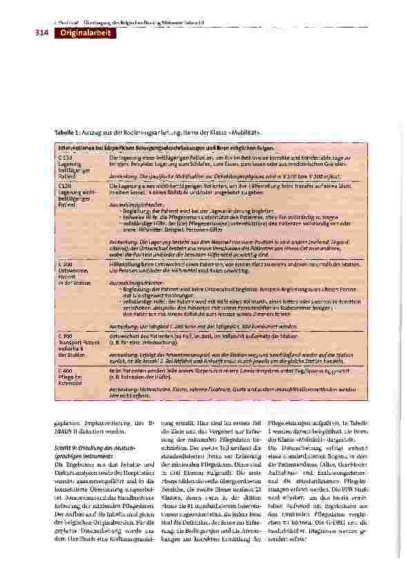 Vorschauseite 6: Die Übertragung des Belgischen Nursing Minimum Data Set II (B-NMDSII) auf bundesdeutsche Krankenhäuser. Ergebnisse der ersten Untersuchungsphase zum Übersetzungsund Adaptionsproze…