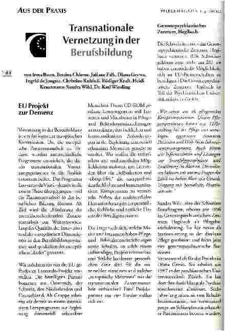 Vorschauseite 1: Transnationale Vernetzung in der Berufsbildung