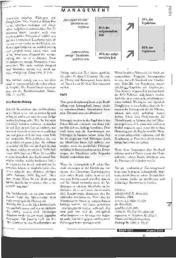 Vorschauseite 2: Zeitmanagement-Methoden Zeitmanagement ist eine Schlüsselqualifikation für Führungskräfte / 2. Teil
