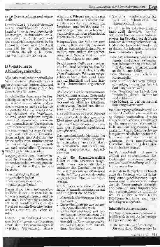 Vorschauseite 4: Reorganisation der Materialwirtschaft betriebswirtschaftlich ausgerichtet