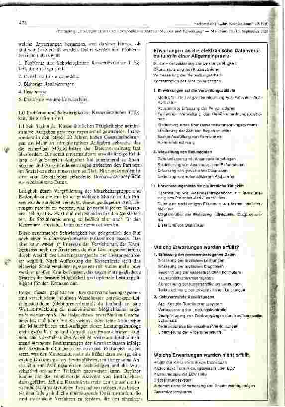 Vorschauseite 2: Möglichkeiten und Probleme beim Einsatz von Praxiscomputer
