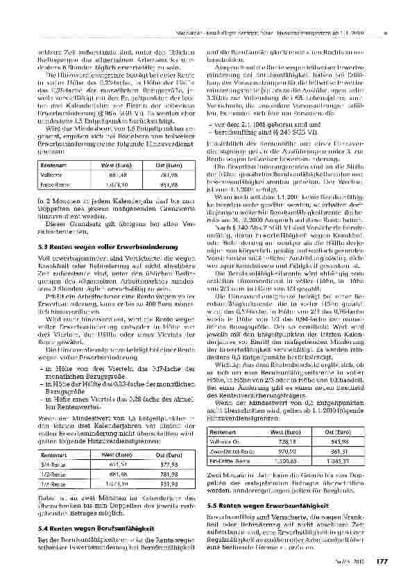 Vorschauseite 3: Beschäftigte Rentner: Neue Hinzuverdienstgrenzen ab 1.1.2010
