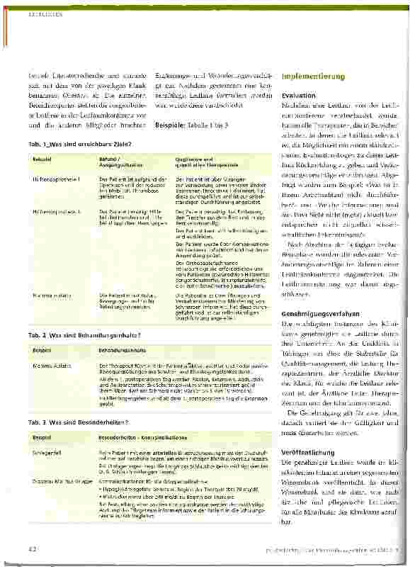 Vorschauseite 4: Klinikund praxisinterne Leitlinien
