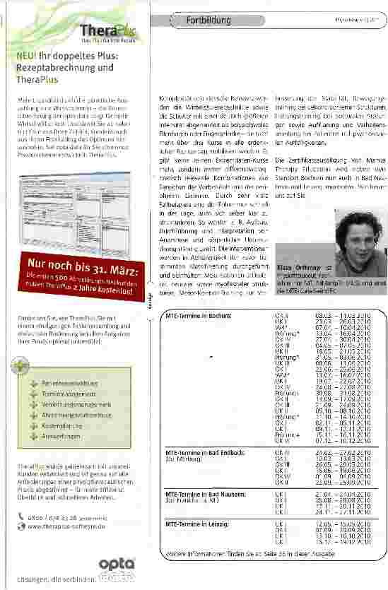 Vorschauseite 2: Manual Therapy Education - zeitgemäße Zertifikatsausbildung